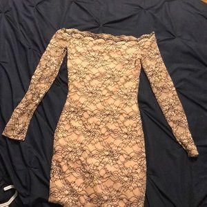 Laced Off the Shoulder Dress